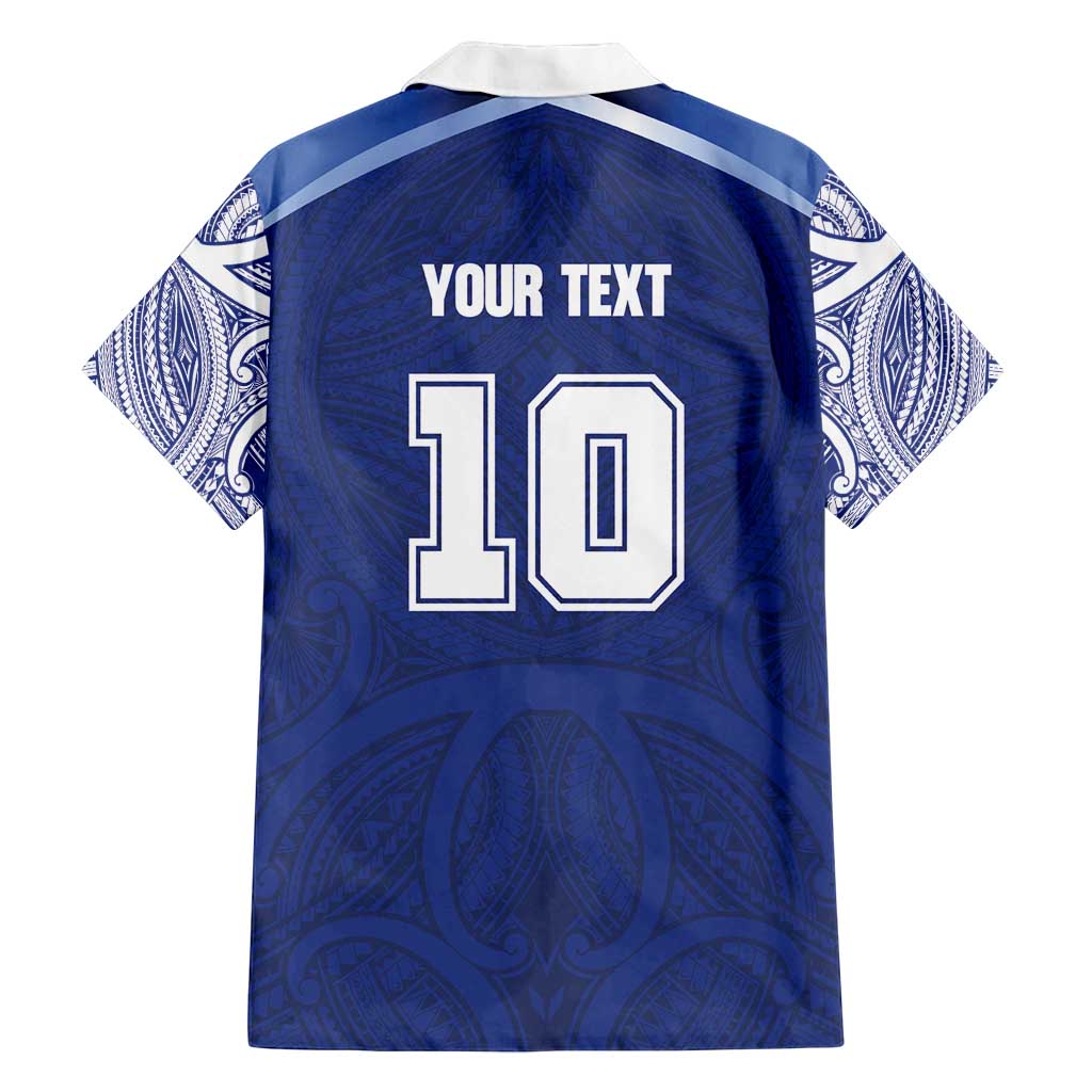 Custom Samoa Rugby Family Matching Summer Maxi Dress and Hawaiian Shirt Pacific Motifs - Polynesian Pride