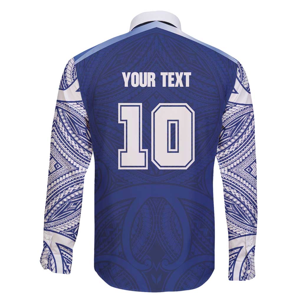 Custom Samoa Rugby Family Matching Summer Maxi Dress and Hawaiian Shirt Pacific Motifs - Polynesian Pride