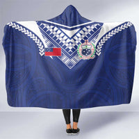 Samoa Rugby Hooded Blanket Pacific Motifs - Polynesian Pride