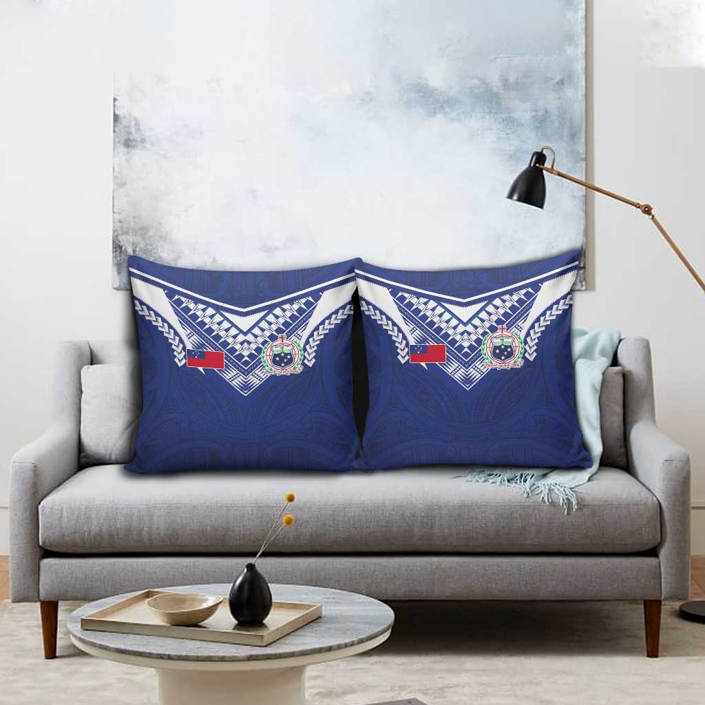 Samoa Rugby Pillow Cover Pacific Motifs - Polynesian Pride