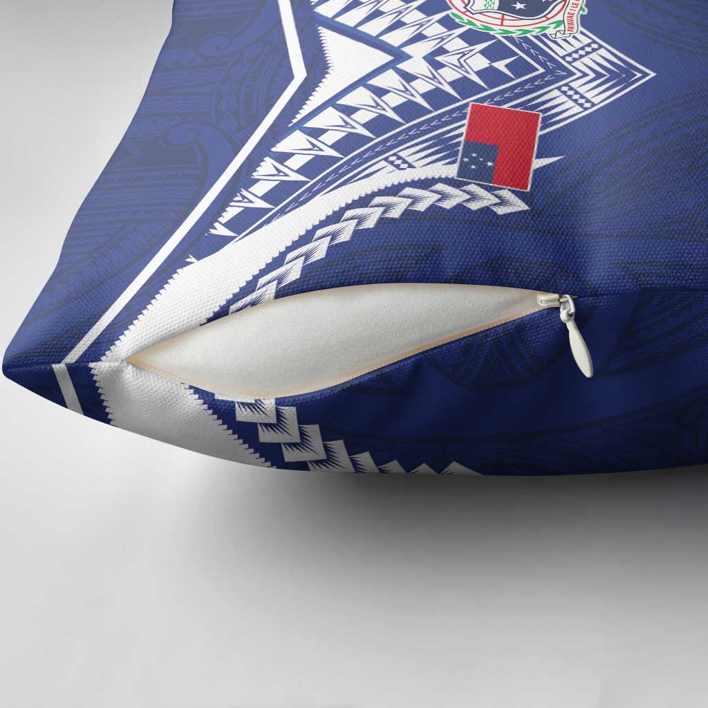 Samoa Rugby Pillow Cover Pacific Motifs - Polynesian Pride