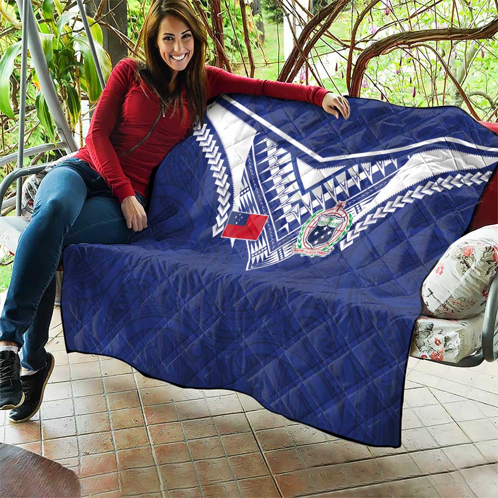 Samoa Rugby Quilt Pacific Motifs - Polynesian Pride