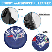 Samoa Rugby Spare Tire Cover Pacific Motifs - Polynesian Pride