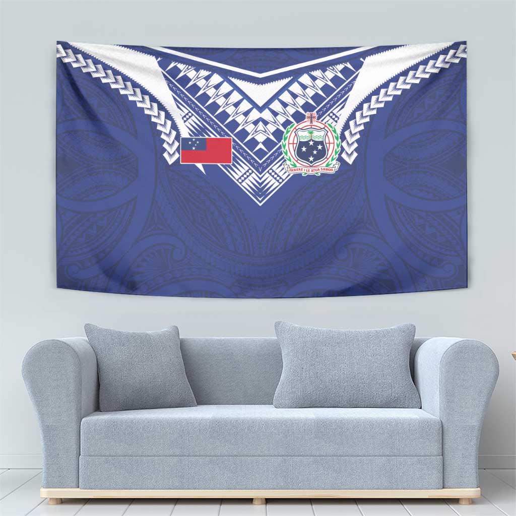 Samoa Rugby Tapestry Pacific Motifs - Polynesian Pride