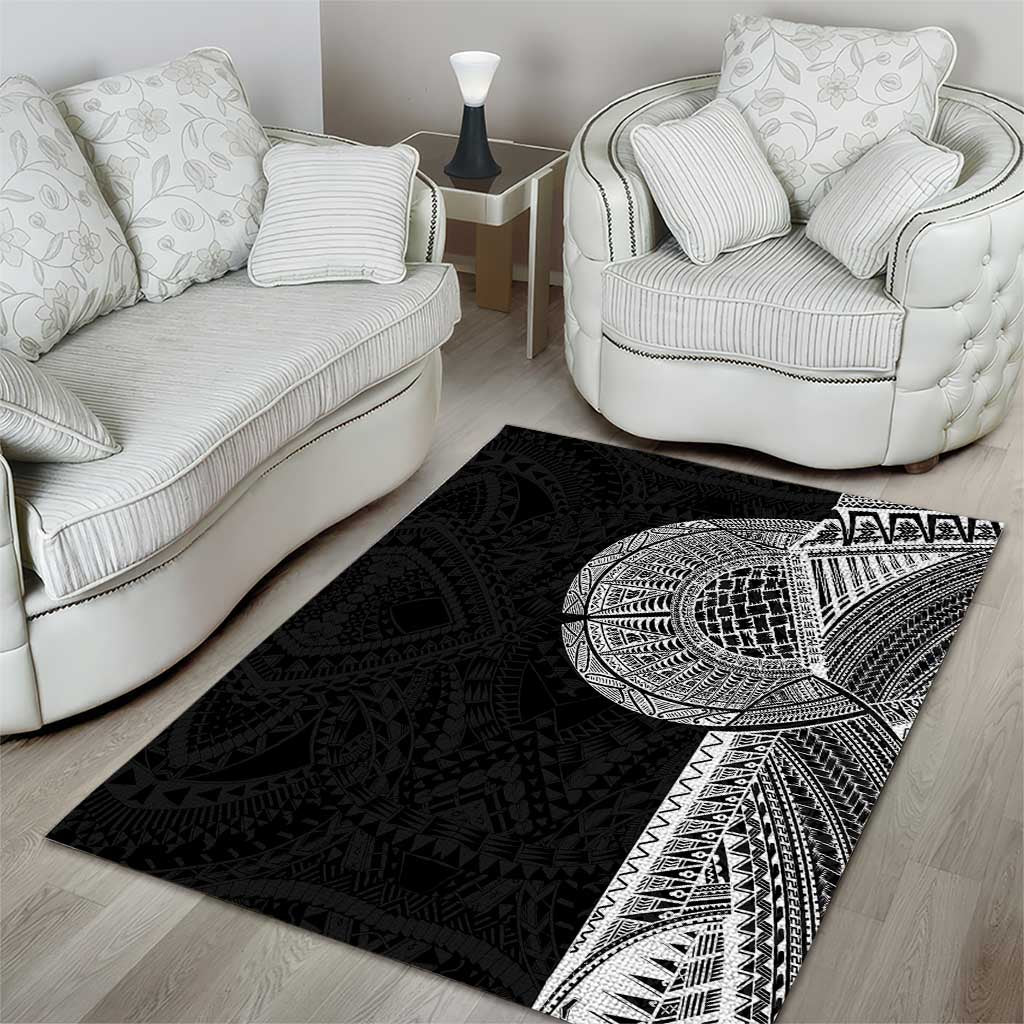 Samoan Tatau Area Rug Art Tribal Traditional Tattoos - Polynesian Pride