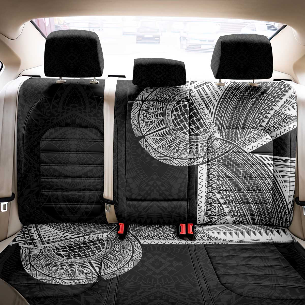 Samoan Tatau Back Car Seat Cover Art Tribal Traditional Tattoos - Polynesian Pride