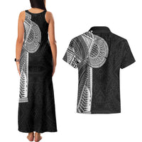 Samoan Tatau Couples Matching Tank Maxi Dress and Hawaiian Shirt Art Tribal Traditional Tattoos LT03 - Polynesian Pride