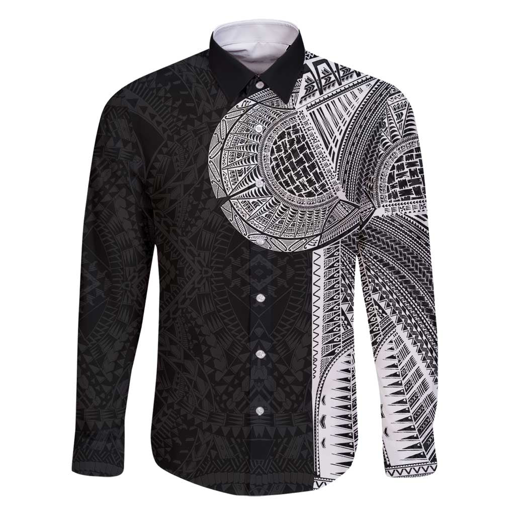 Samoan Tatau Family Matching Mermaid Dress and Hawaiian Shirt Art Tribal Traditional Tattoos - Polynesian Pride