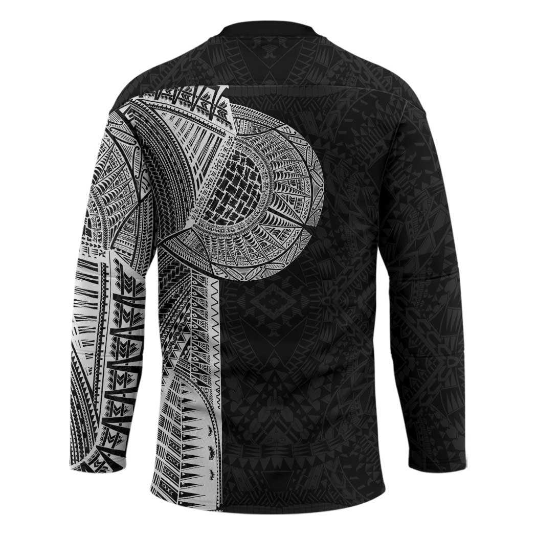 Samoan Tatau Hockey Jersey Art Tribal Traditional Tattoos - Polynesian Pride