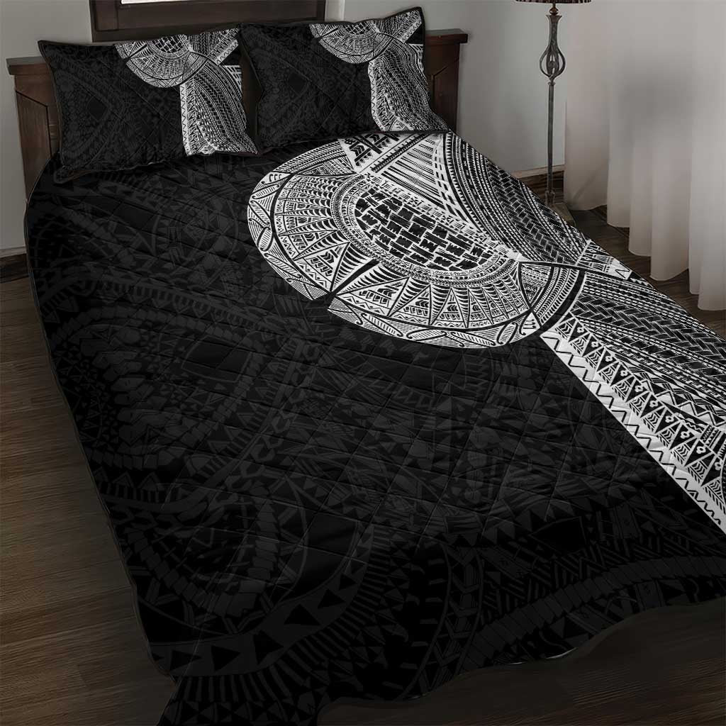 Samoan Tatau Quilt Bed Set Art Tribal Traditional Tattoos - Polynesian Pride