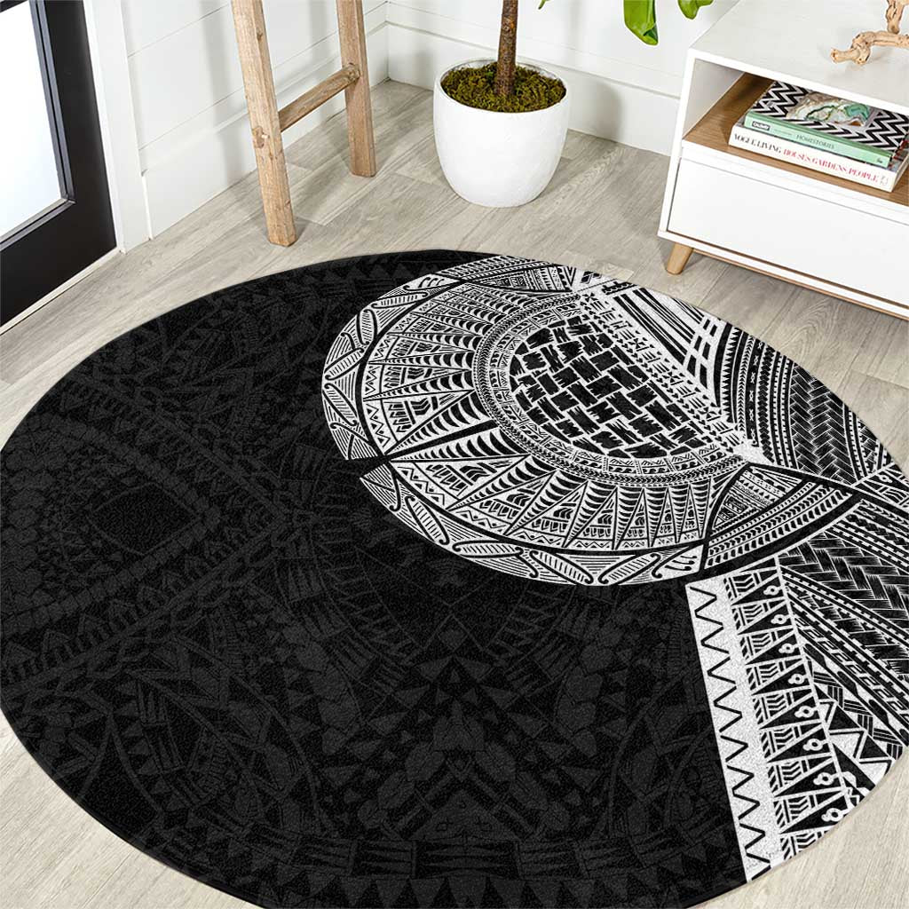 Samoan Tatau Round Carpet Art Tribal Traditional Tattoos - Polynesian Pride