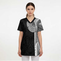 Samoan Tatau Scrub Top Art Tribal Traditional Tattoos - Polynesian Pride