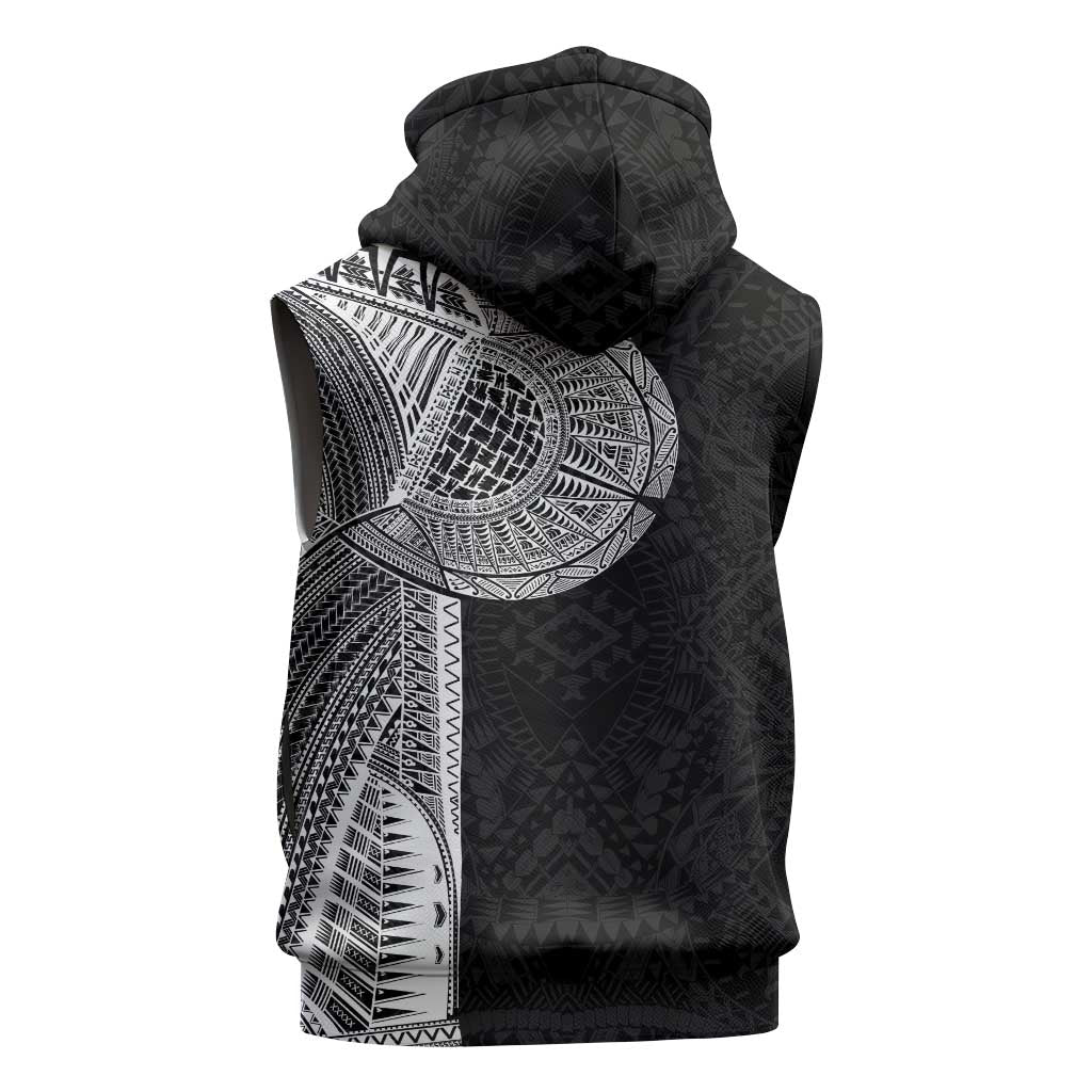 Samoan Tatau Sleeveless Hoodie Art Tribal Traditional Tattoos - Polynesian Pride