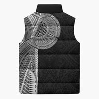 Samoan Tatau Sleeveless Puffer Jacket Art Tribal Traditional Tattoos - Polynesian Pride