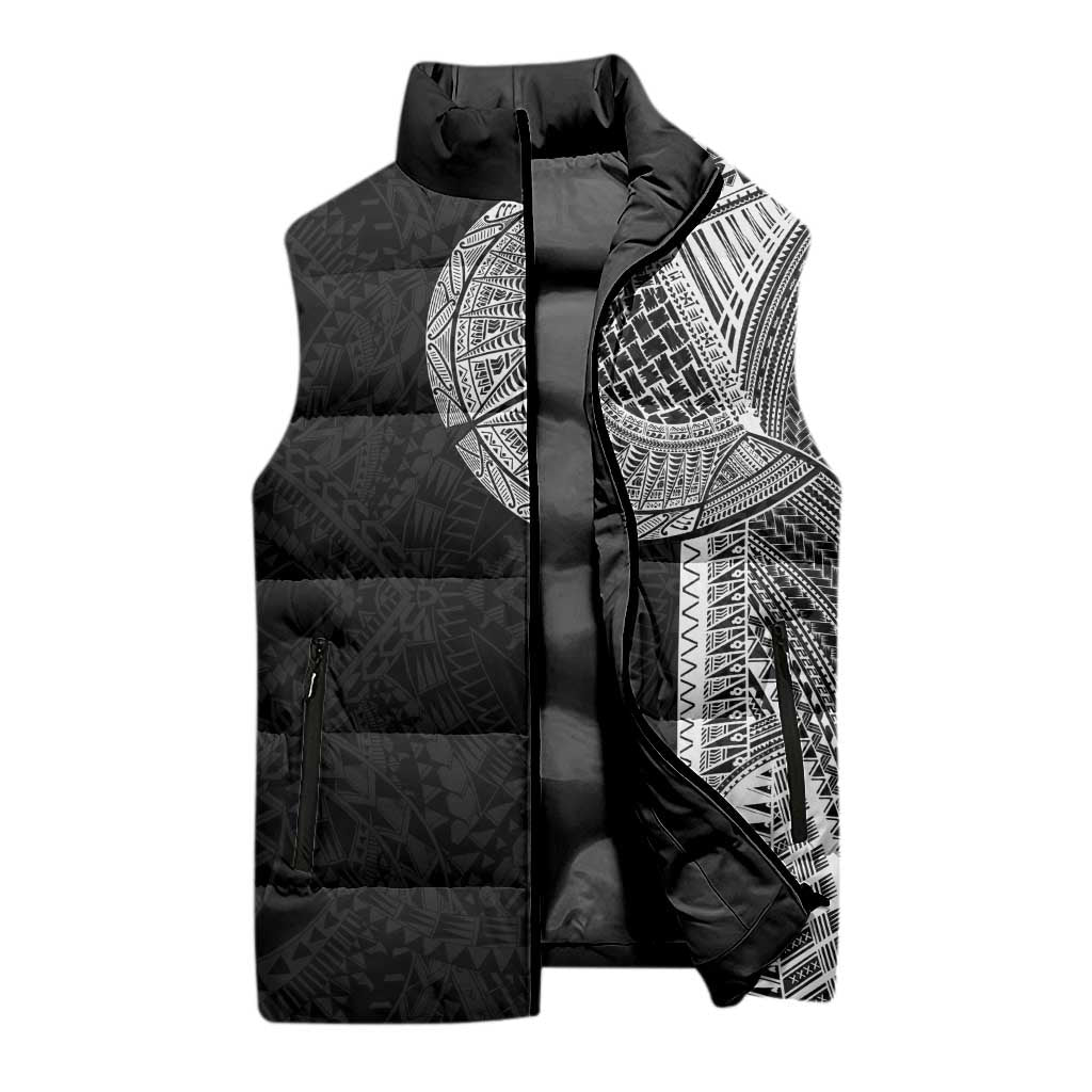 Samoan Tatau Sleeveless Puffer Jacket Art Tribal Traditional Tattoos - Polynesian Pride