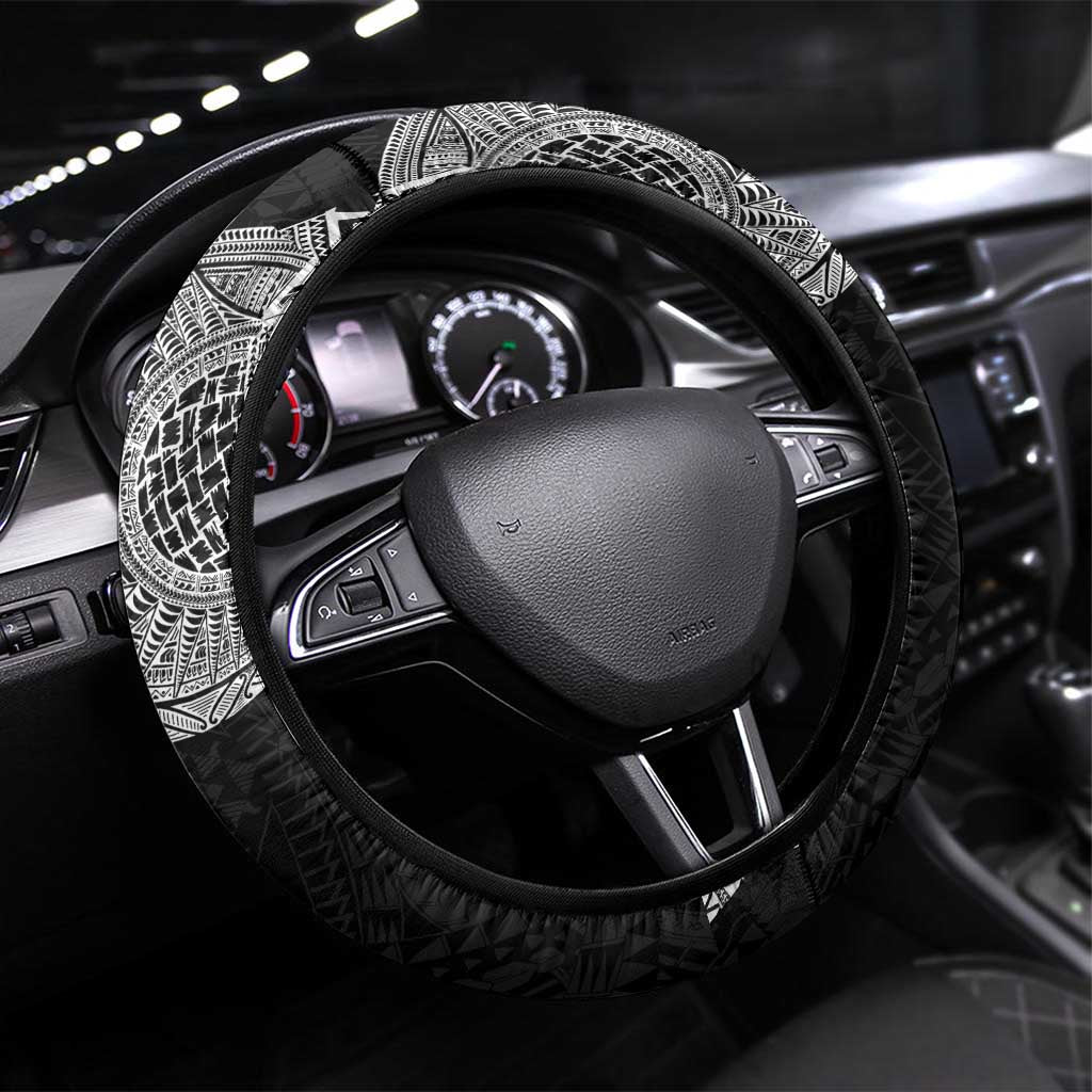 Samoan Tatau Steering Wheel Cover Art Tribal Traditional Tattoos - Polynesian Pride