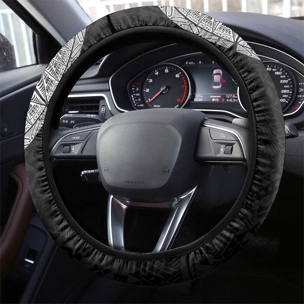 Samoan Tatau Steering Wheel Cover Art Tribal Traditional Tattoos - Polynesian Pride