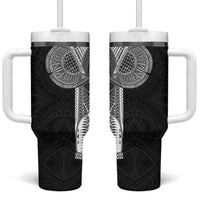 Samoan Tatau Tumbler With Handle Art Tribal Traditional Tattoos - Polynesian Pride