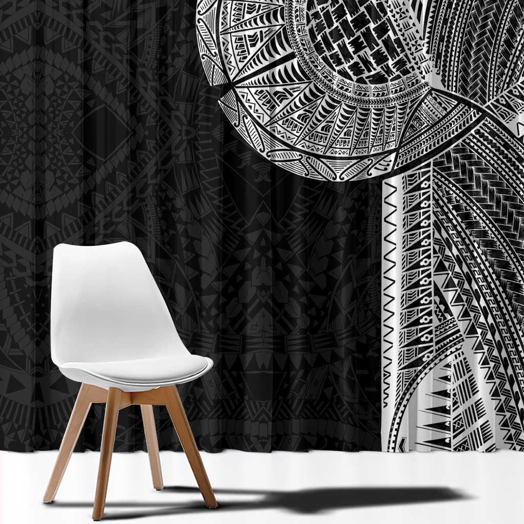 Samoan Tatau Window Curtain Art Tribal Traditional Tattoos - Polynesian Pride