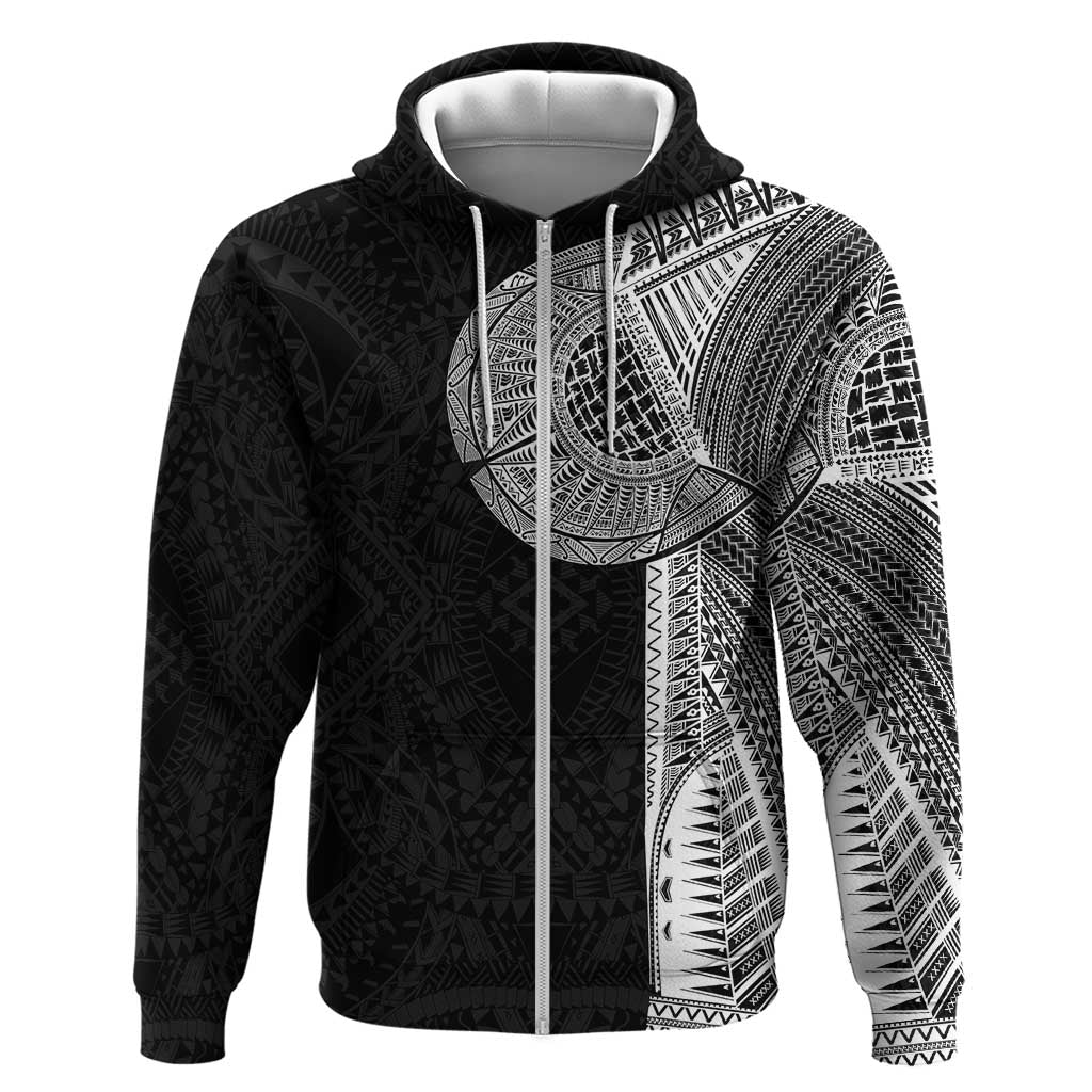 Samoan Tatau Zip Hoodie Art Tribal Traditional Tattoos - Polynesian Pride