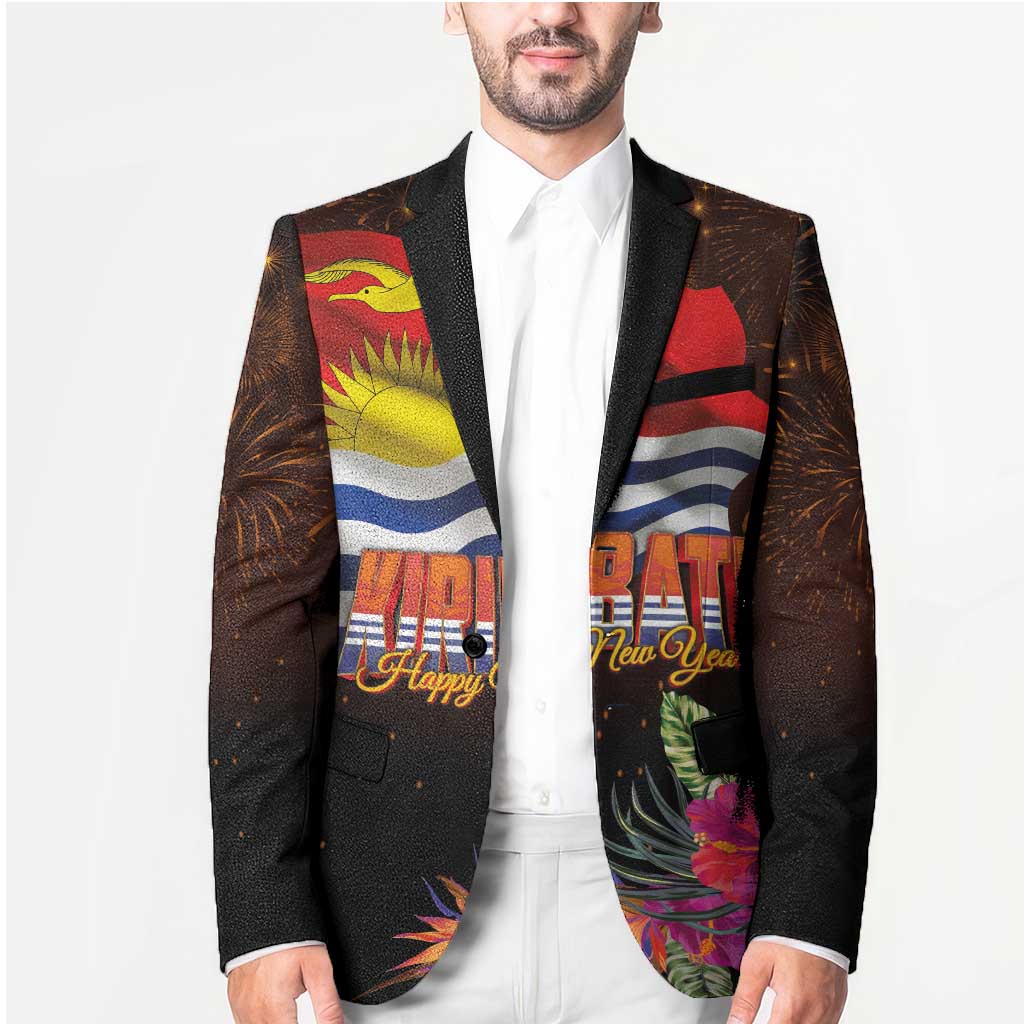Kiribati Flag and Fireworks Blazer First Place Welcome the New Year - Polynesian Pride