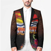 Kiribati Flag and Fireworks Blazer First Place Welcome the New Year - Polynesian Pride