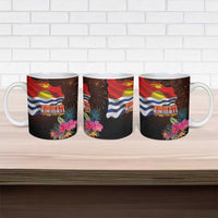 Kiribati Flag and Fireworks Ceramic Mug First Place Welcome the New Year - Polynesian Pride