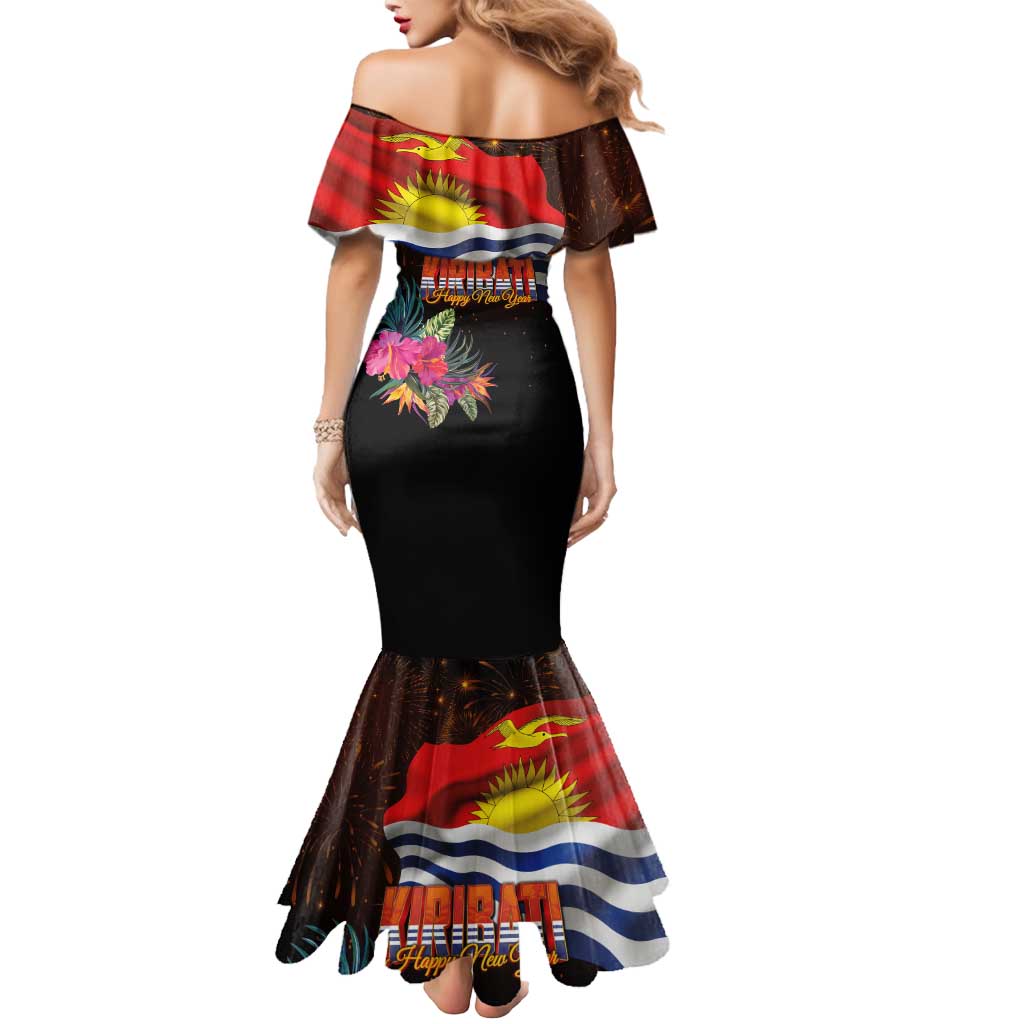 Kiribati Flag and Fireworks Mermaid Dress First Place Welcome the New Year - Polynesian Pride