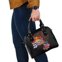 Kiribati Flag and Fireworks Shoulder Handbag First Place Welcome the New Year - Polynesian Pride