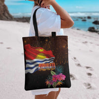 Kiribati Flag and Fireworks Tote Bag First Place Welcome the New Year - Polynesian Pride