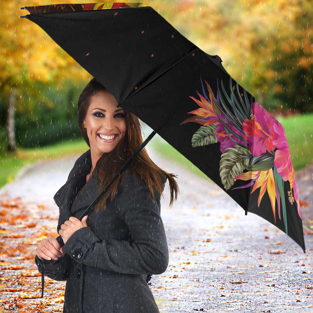 Kiribati Flag and Fireworks Umbrella First Place Welcome the New Year - Polynesian Pride