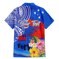 Personalised Samoa 62nd Anniversary Independence Day Family Matching Mermaid Dress and Hawaiian Shirt Samoan Tribal Flag Style LT03 - Polynesian Pride