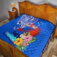 Personalised Samoa 62nd Anniversary Independence Day Quilt Samoan Tribal Flag Style LT03 - Polynesian Pride