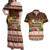 Pasifika Festival Auckland Couples Matching Off Shoulder Maxi Dress and Hawaiian Shirt Polynesian Tribal with Pacific Pattern Brown Color LT03 Brown - Polynesian Pride