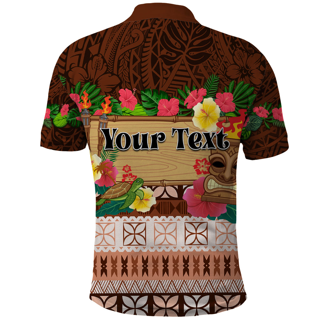 Pasifika Festival Auckland Polo Shirt Polynesian Tribal with Pacific Pattern Brown Color LT03 - Polynesian Pride