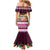 Pasifika Festival Auckland Family Matching Mermaid Dress and Hawaiian Shirt Polynesian Tribal with Pacific Pattern Pink Color LT03 - Polynesian Pride