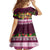 Pasifika Festival Auckland Family Matching Short Sleeve Bodycon Dress and Hawaiian Shirt Polynesian Tribal with Pacific Pattern Pink Color LT03 - Polynesian Pride