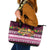 Pasifika Festival Auckland Leather Tote Bag Polynesian Tribal with Pacific Pattern Pink Color