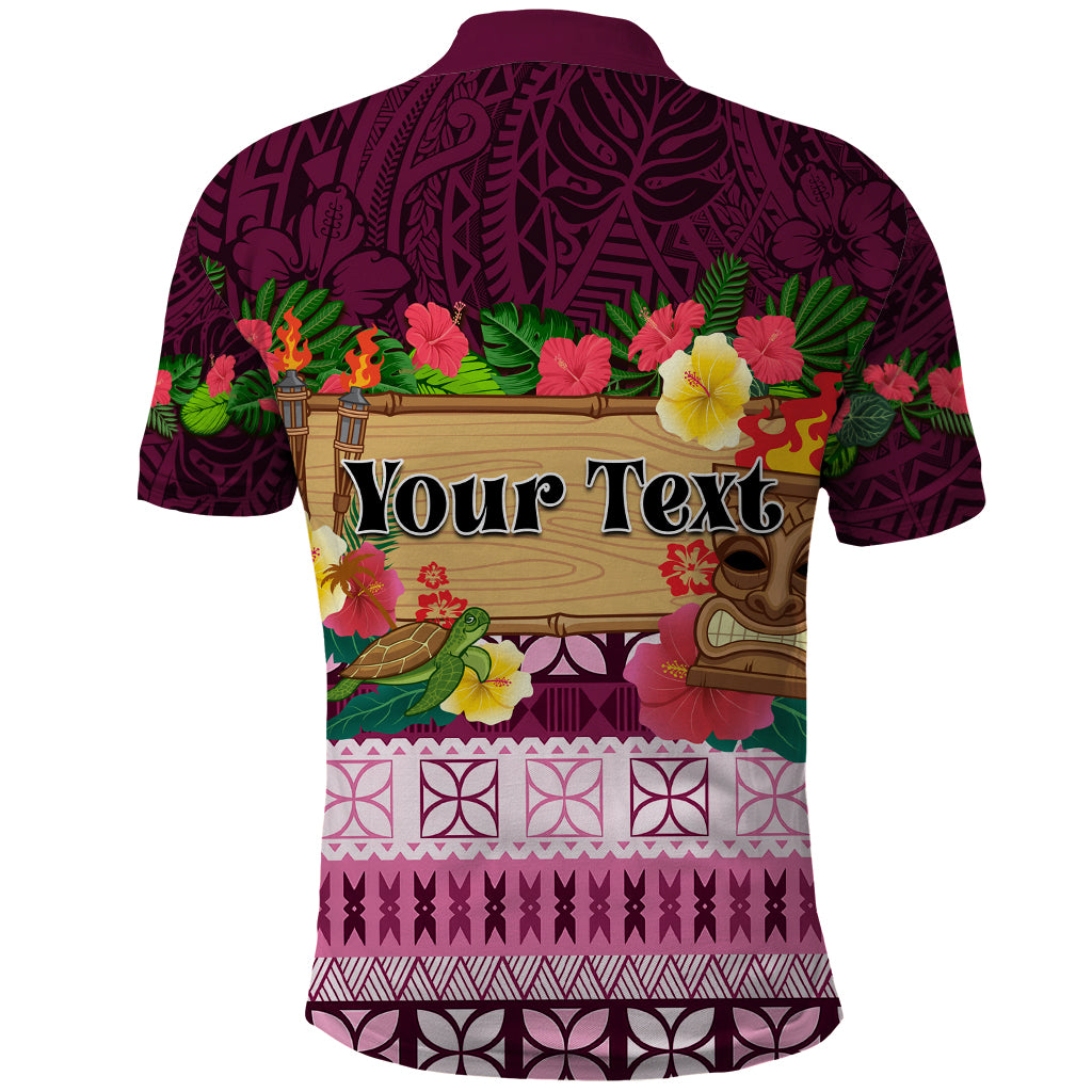 Pasifika Festival Auckland Polo Shirt Polynesian Tribal with Pacific Pattern Pink Color LT03 - Polynesian Pride