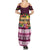 Pasifika Festival Auckland Summer Maxi Dress Polynesian Tribal with Pacific Pattern Pink Color LT03 - Polynesian Pride