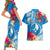 Yap Day Couples Matching Short Sleeve Bodycon Dress and Hawaiian Shirt Tapa Pattern with Hisbiscus LT03 - Polynesian Pride