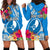 Yap Day Hoodie Dress Tapa Pattern with Hisbiscus LT03 - Polynesian Pride