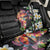 Hawaiian Lei Day Back Car Seat Cover Plumeria and Turtle with Polynesian Tribal Pattern