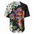 Hawaiian Lei Day Baseball Jersey Plumeria and Turtle with Polynesian Tribal Pattern