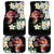 Hawaiian Lei Day Car Mats Plumeria and Turtle with Polynesian Tribal Pattern