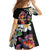 Hawaiian Lei Day Family Matching Mermaid Dress and Hawaiian Shirt Plumeria and Turtle with Polynesian Tribal Pattern