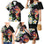 Hawaiian Lei Day Family Matching Mermaid Dress and Hawaiian Shirt Plumeria and Turtle with Polynesian Tribal Pattern