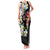 Hawaiian Lei Day Family Matching Tank Maxi Dress and Hawaiian Shirt Plumeria and Turtle with Polynesian Tribal Pattern