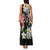 Hawaiian Lei Day Family Matching Tank Maxi Dress and Hawaiian Shirt Plumeria and Turtle with Polynesian Tribal Pattern