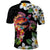 Hawaiian Lei Day Polo Shirt Plumeria and Turtle with Polynesian Tribal Pattern